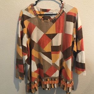 Alfred Dunner patterned blouse Size 3X